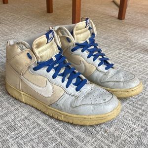 Nike SB Dunk High White Canvas Blue Neutral Grey